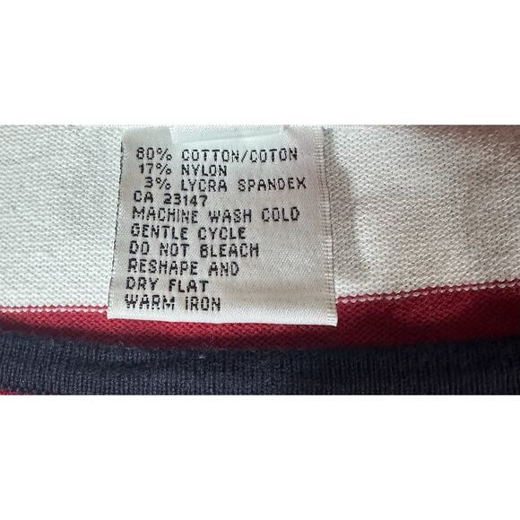 Vtg TALBOTS Red White Blue Stars Stripes 2 Pc Cardigan Sweater Set Patriotic S - Picture 13 of 13